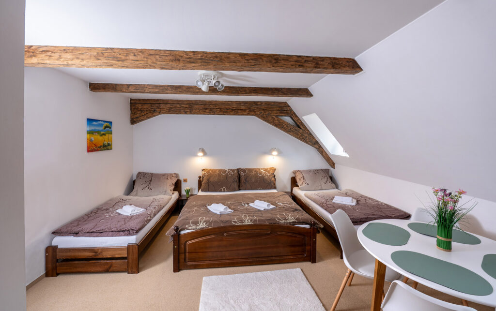Čtyřlůzkový pokoj - Rodinný hotel myslivna Třeboň