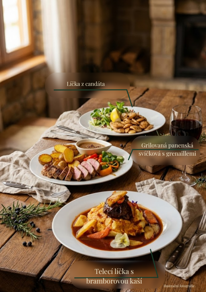 Jídelní lístek 2026 - Rodinný hotel Myslivna Třeboň