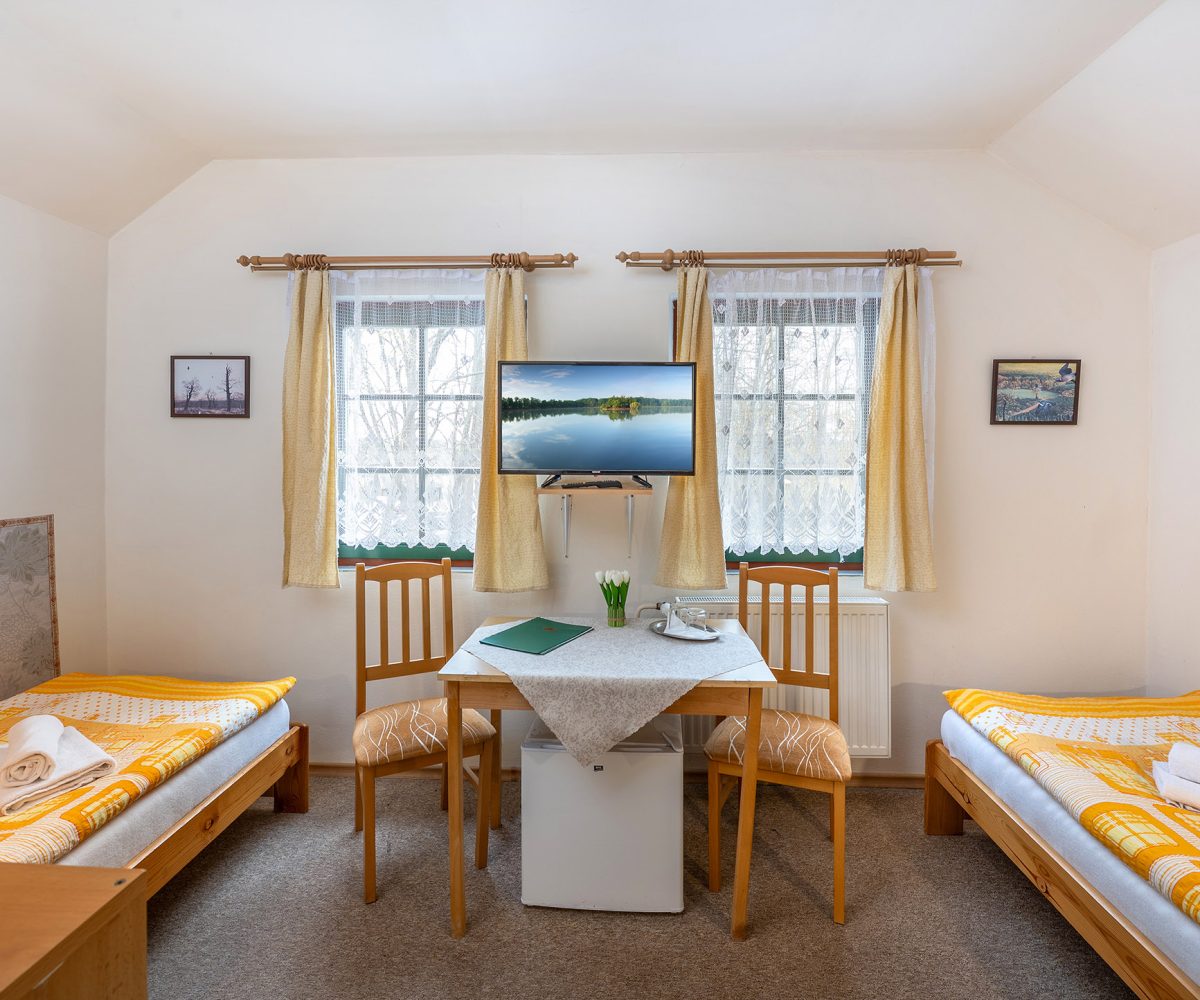 Rodinný hotel myslivna - dvoulůžkový pokoj s oddělenými lůžky